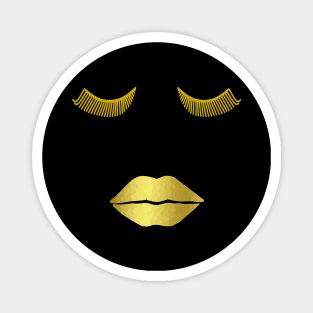 GOLD Glam Face Magnet